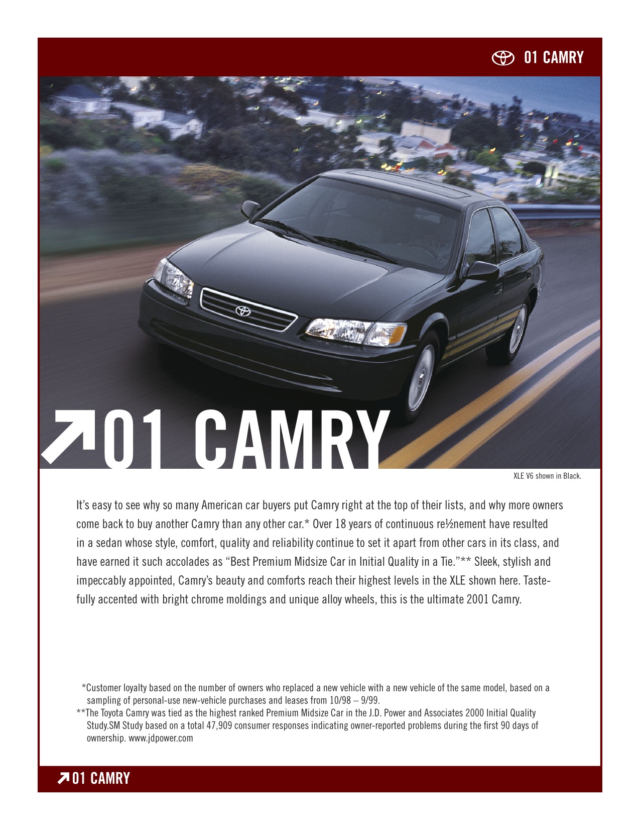 2001 Toyota Camry Brochure